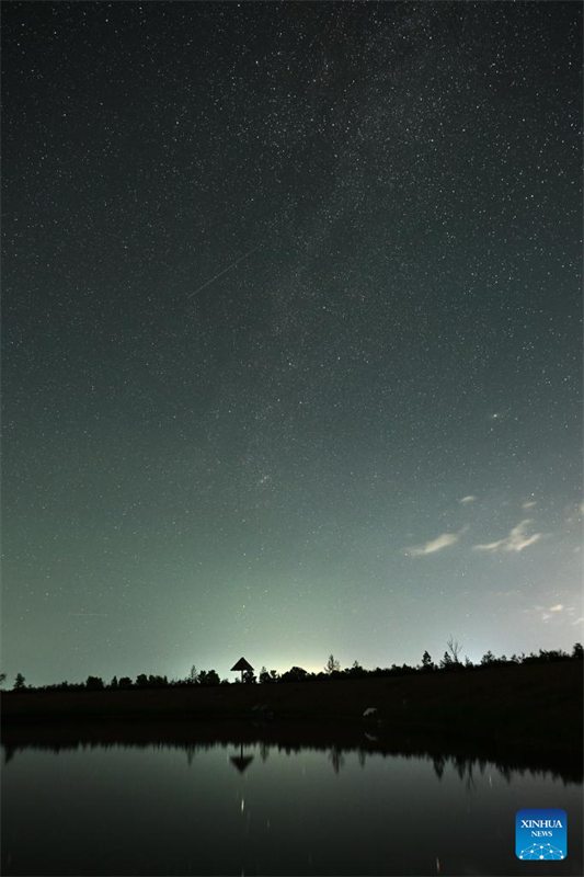 Οι Περσείδες πάνω από την Λίμνη Χαμπά στην ΒΔ Κίνα