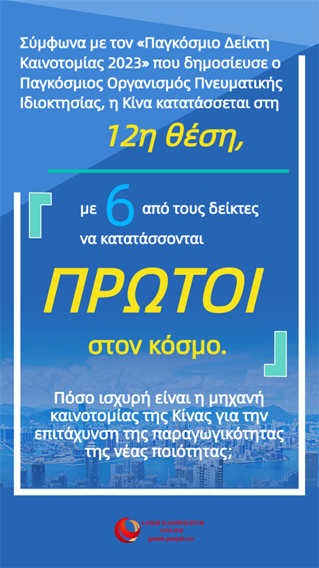 Η Κίνα επιταχύνει την ανάπτυξη των νέων παραγωγικών δυνάμεων