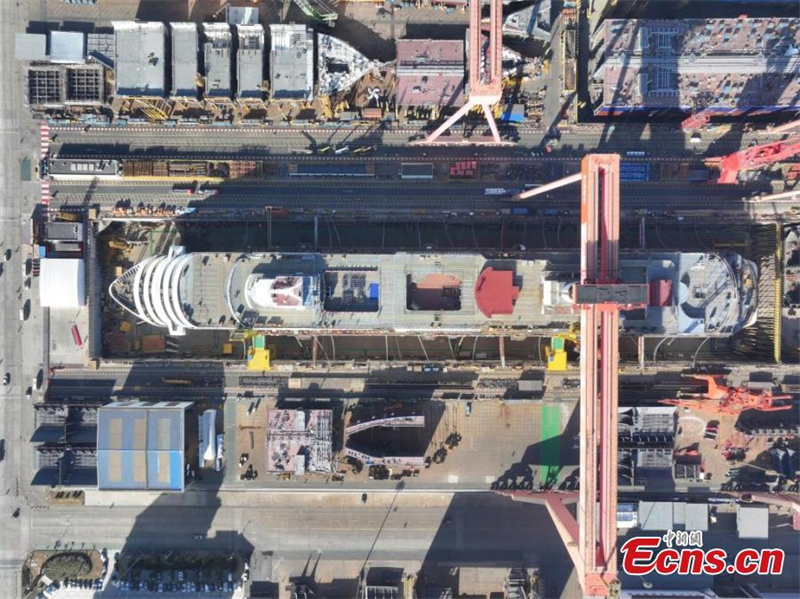 Έτοιμο το κύτος για το δεύτερο κινεζικό mega-κρουαζιερόπλοιο