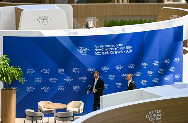 Το θερινό φόρουμ Νταβός 2025 στον δήμο Τιεντζίν προετοιμάζεται