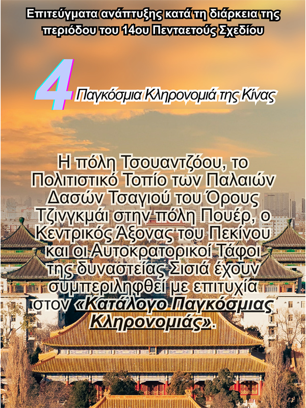 Επιτεύγματα ανάπτυξης κατά τη διάρκεια της περιόδου του 14ου Πενταετούς Σχεδίου