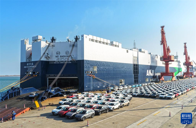 Η εξαγωγή οχημάτων νέας ενέργειας από το Λιμάνι Λιανγιουνγκάνγκ έχει σημειώσει σημαντική αύξηση