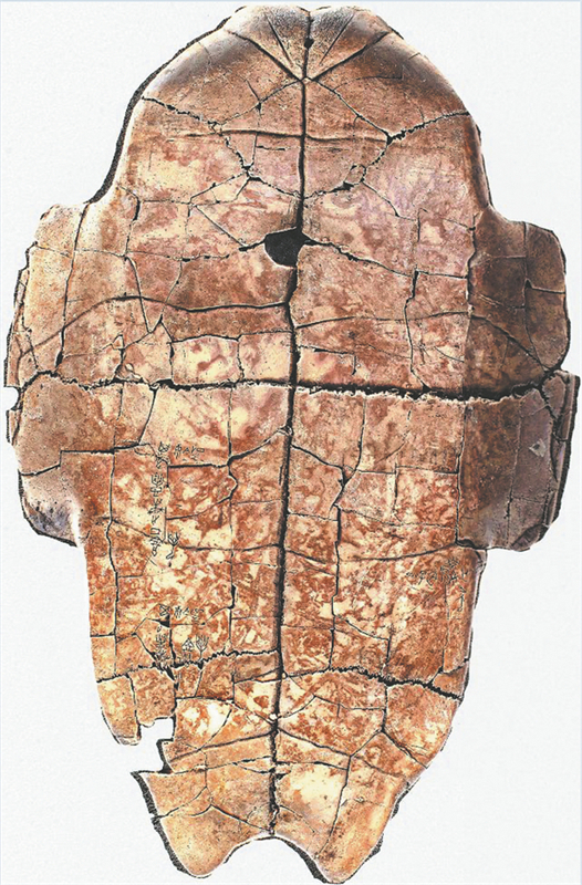 Ένα οστό μαντείας με επιγραφή που αναλύεται από Τεχνητή Νοημοσύνη. (Φωτογραφία / ChinaDaily)