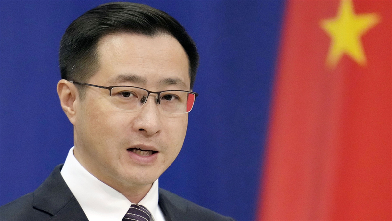 Φωτογραφία αρχείου του εκπροσώπου του Υπουργείου Εξωτερικών της Κίνας, Λιν Τζιάν, κατά τη διάρκεια συνέντευξης Τύπου στο Πεκίνο, Κίνα.