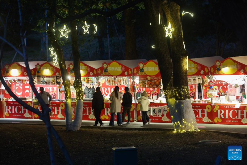 Νυχτερινή περιήγηση με άνθη δαμασκηνιάς στο Χανγκτζόου