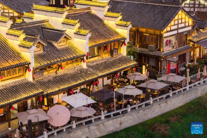 Άποψη της πόλης Τσανγκντέ, στην επαρχία Χουνάν της Κίνας