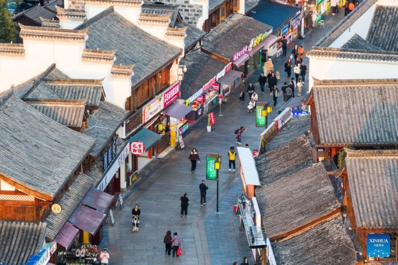 Άποψη της πόλης Τσανγκντέ, στην επαρχία Χουνάν της Κίνας