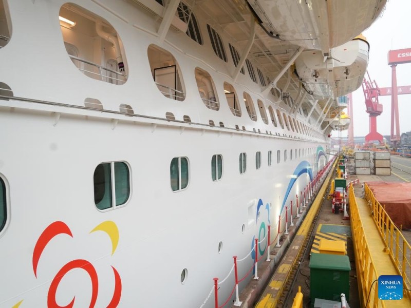 Το δεύτερο μεγάλο κρουαζιερόπλοιο κινεζικής κατασκευής θα παραδοθεί μέχρι το τέλος του έτους