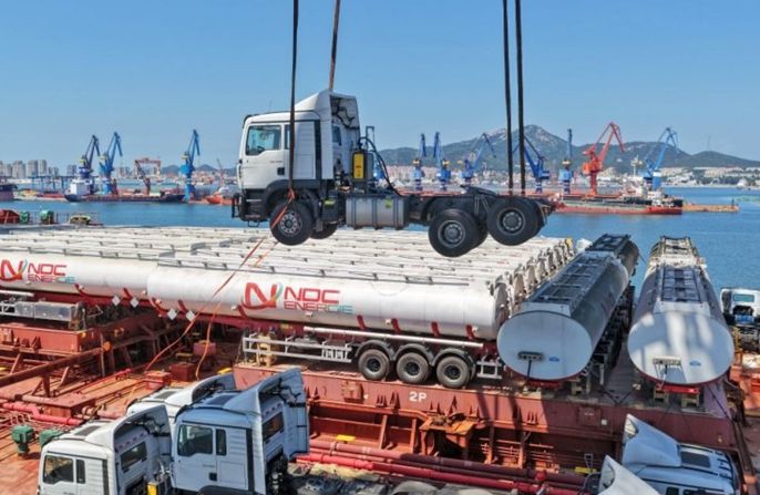 Το λιμάνι Γιαντάι της Κίνας καταγράφει ραγδαία αύξηση των μεταφορών γενικών φορτίων προς την Αφρική